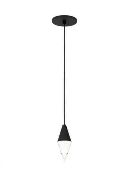 Visual Comfort Modern Turret Light Pendant Nightshade Black