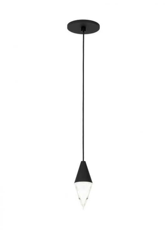 Visual Comfort Modern Turret Light Pendant Nightshade Black