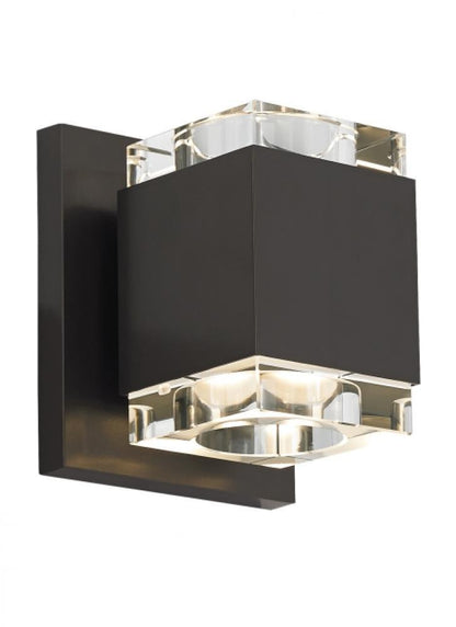 Visual Comfort Modern Voto LED Square Wall Sconce 277V Black