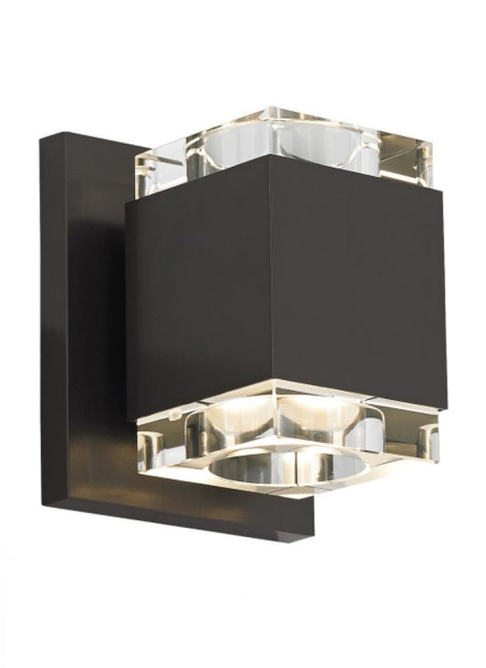 Visual Comfort Modern Voto LED Square Wall Sconce 277V Black