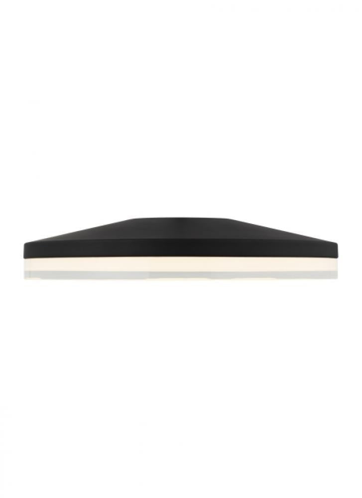 Visual Comfort Modern Wyatt Large Ceiling Flush Mount Nightshade Black