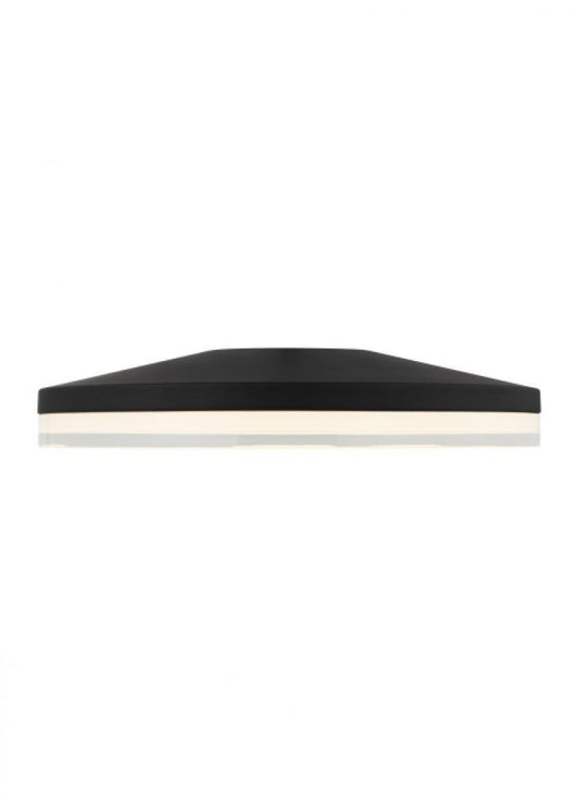 Visual Comfort Modern Wyatt Large Ceiling Flush Mount Nightshade Black