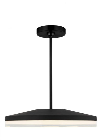 Visual Comfort Modern Wyatt Large Pendant Nightshade Black