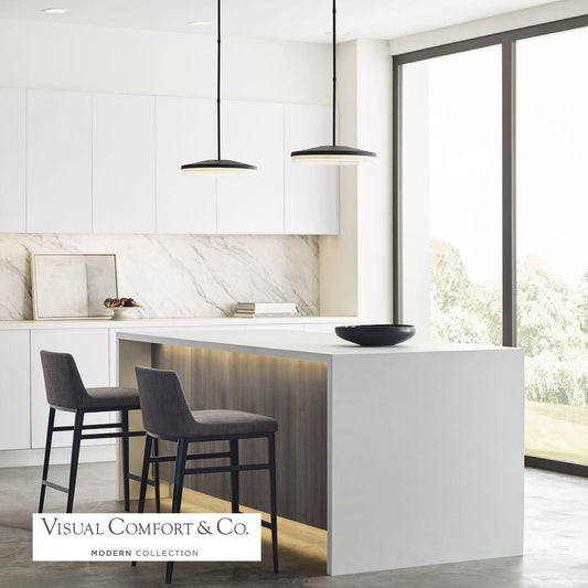 Visual Comfort Modern Wyatt Large Pendant Natural Brass