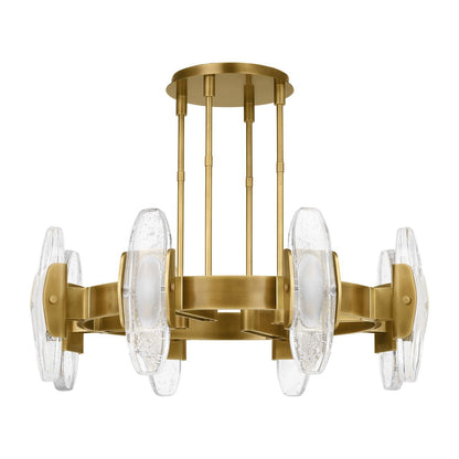 Visual Comfort Modern Wythe Large Chandelier Plated Dark Bronze