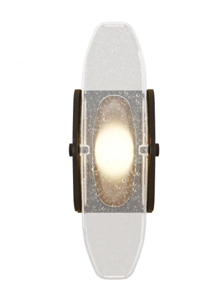 Visual Comfort Modern Wythe LED Medium Wall Sconce 277V Plated Dark Bronze