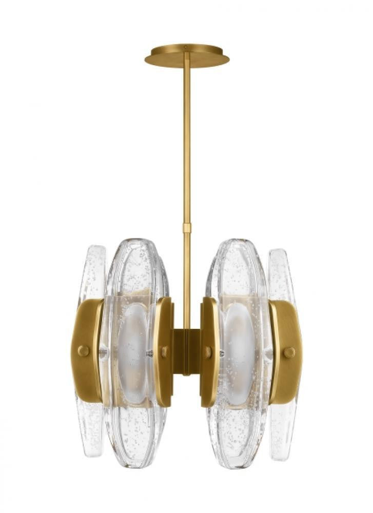 Visual Comfort Modern Wythe Small Chandelier Plated Brass