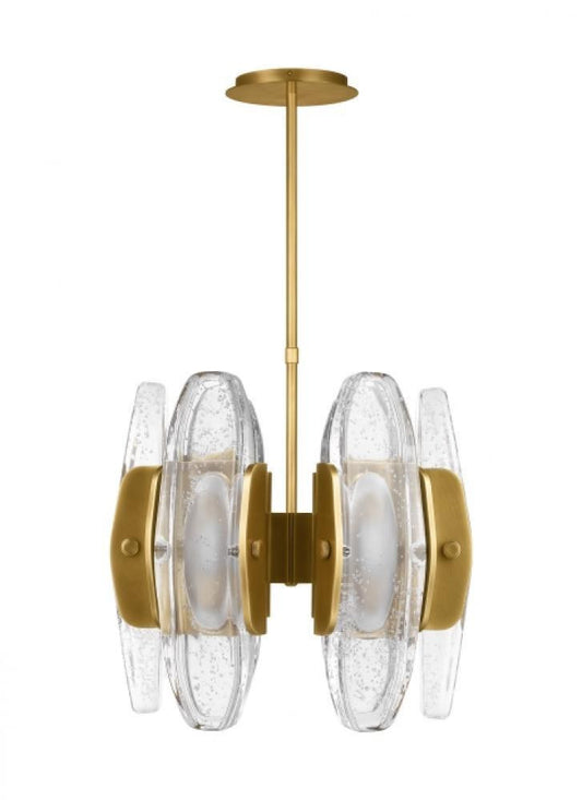 Visual Comfort Modern Wythe Small Chandelier Plated Brass