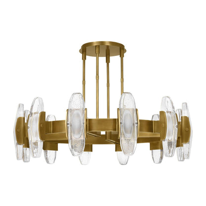 Visual Comfort & Co. Modern Collection Wythe X-Large Chandelier, 12-Light, LED, Plated Brass, 47.2"W (700WYT12BR-LED927 70PGEH7)