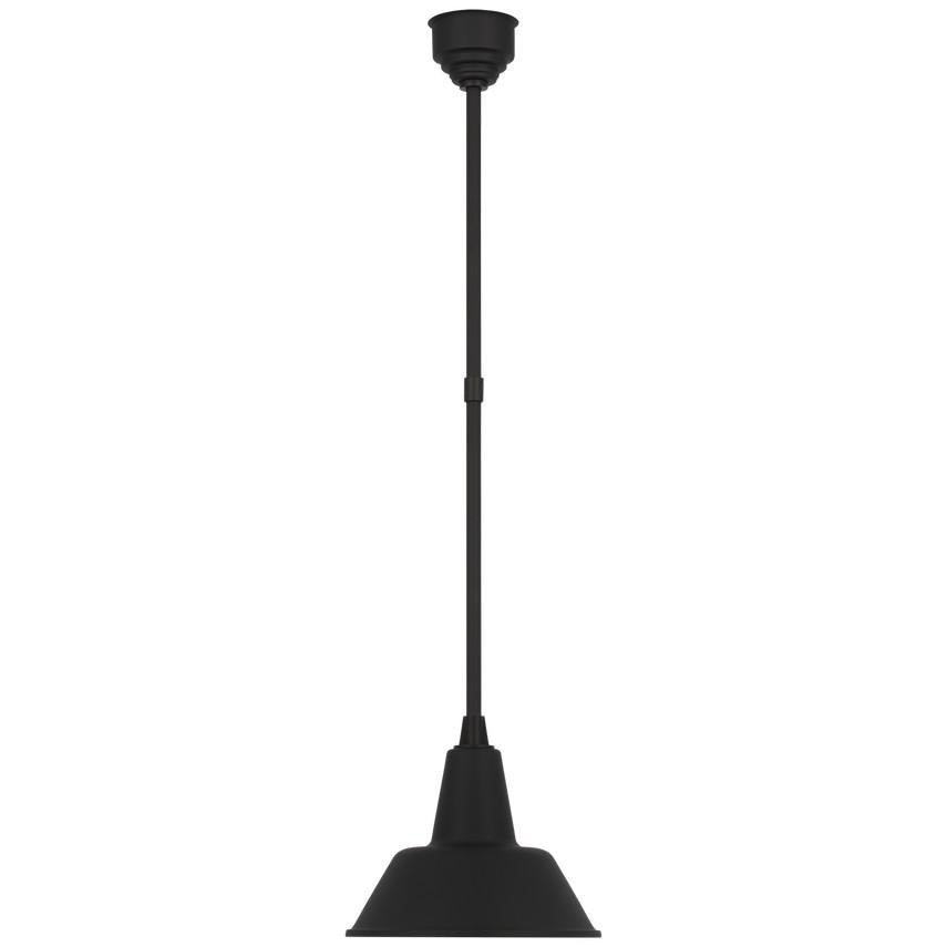Visual Comfort Signature Academy Pendant 12.5 Matte Black