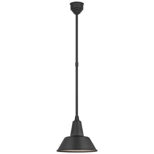 Visual Comfort Signature Academy Pendant 12.5 Matte Black