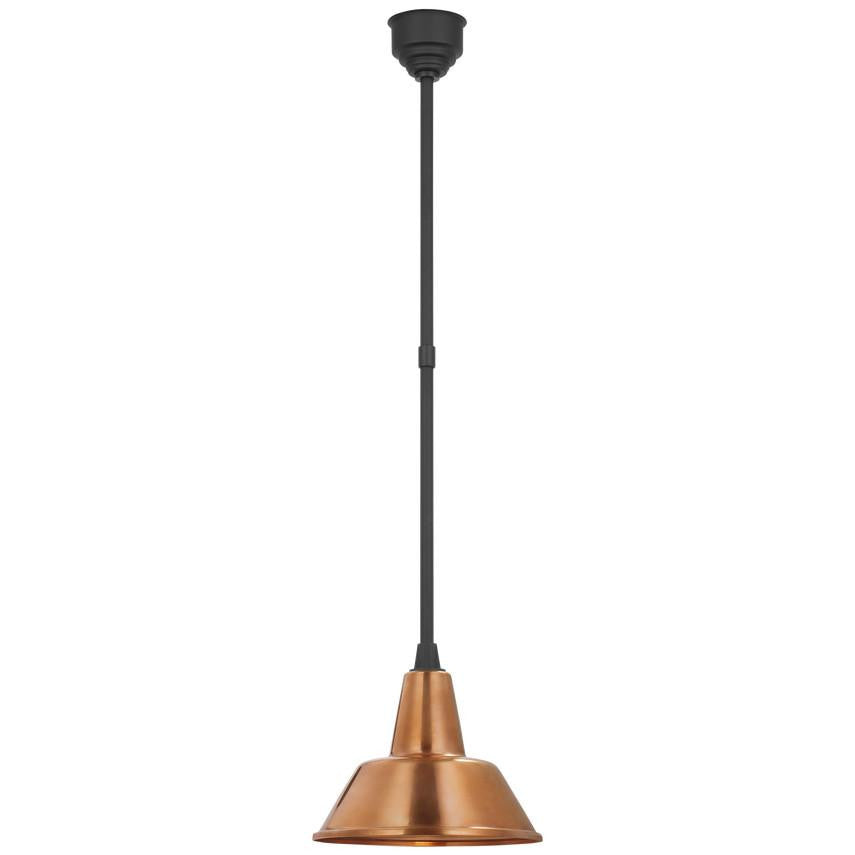 Visual Comfort & Co. Signature Collection Academy 12.5" Bowers Pendant, Visual Comfort & Co. Signature Collection TOB 5802MBK-SC N240J
