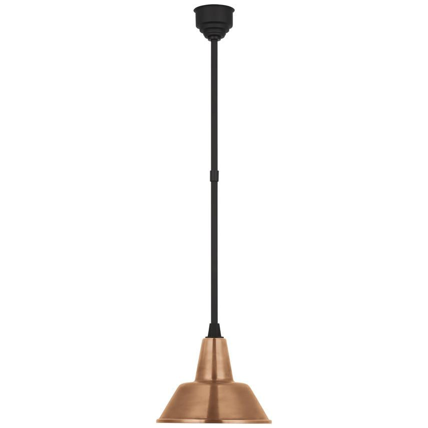 Visual Comfort & Co. Signature Collection Academy 12.5" Bowers Pendant, Visual Comfort & Co. Signature Collection TOB 5802MBK-SC N240J