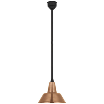 Visual Comfort & Co. Signature Collection Academy 12.5" Bowers Pendant, Visual Comfort & Co. Signature Collection TOB 5802MBK-SC N240J
