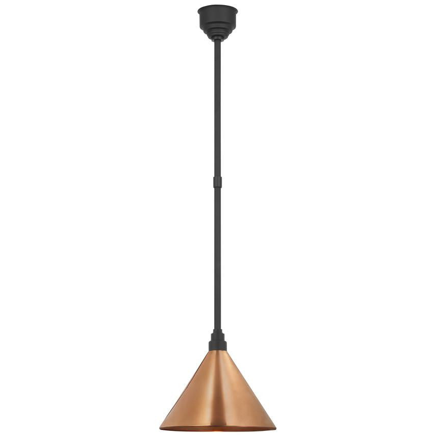 Visual Comfort & Co. Signature Collection Academy 12.5 Conical Savannah Pendant, Visual Comfort & Co. Signature Collection TOB 5819MBK-SC N212K