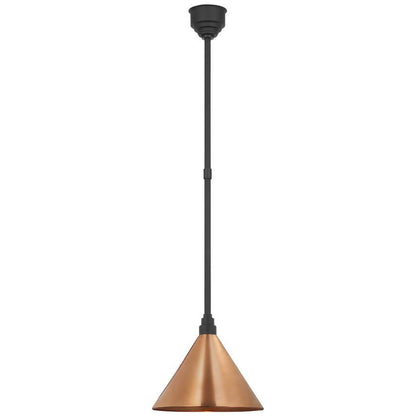 Visual Comfort & Co. Signature Collection Academy 12.5 Conical Savannah Pendant, Visual Comfort & Co. Signature Collection TOB 5819MBK-SC N212K