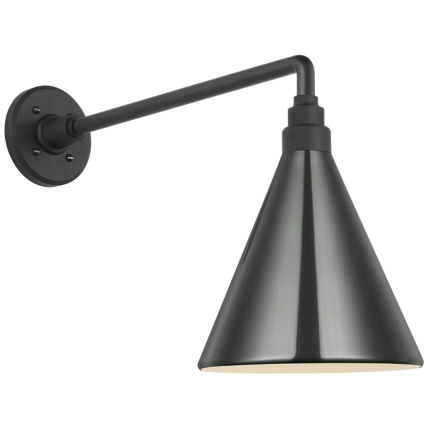 Visual Comfort Signature Academy Barn Light 17.5 Hand-Rubbed Antique Brass