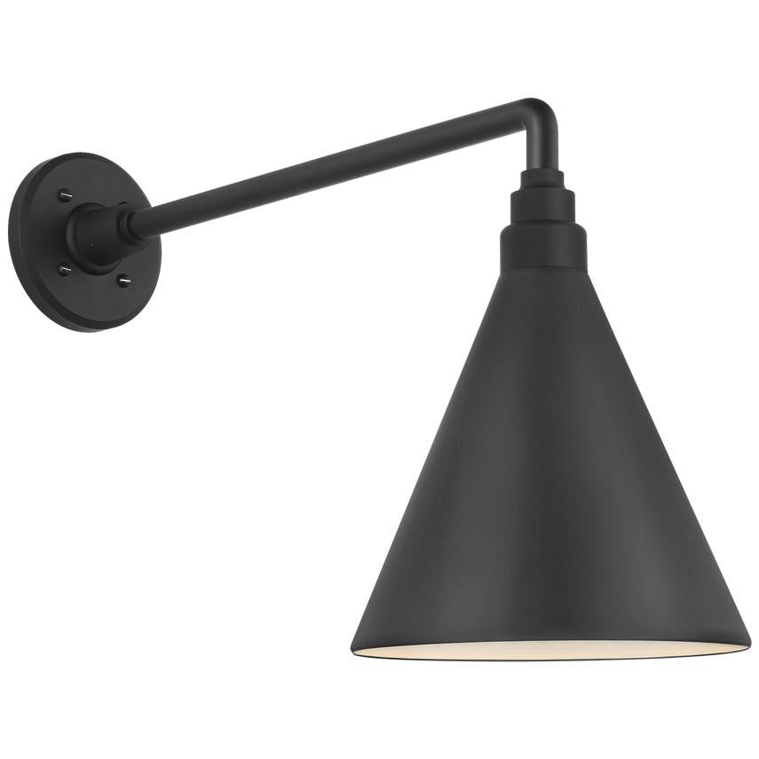 Visual Comfort Signature Academy Barn Light 17.5 Matte Black