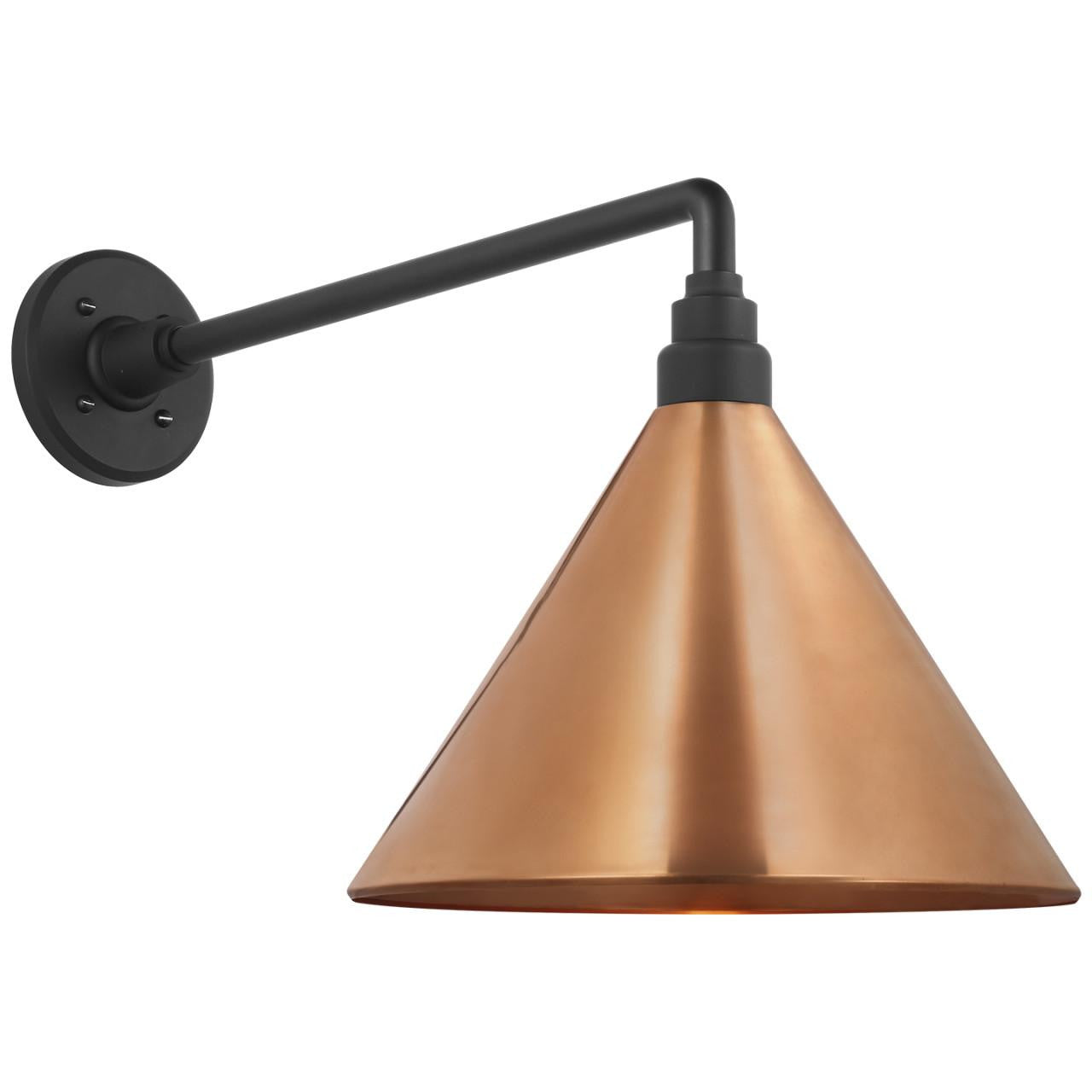 Visual Comfort Signature Academy Barn Light 17.5 Matte Black