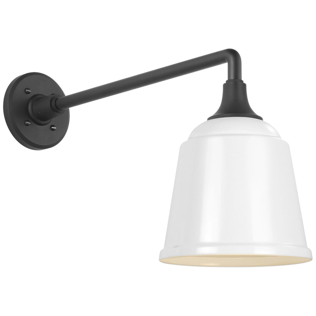 Visual Comfort Signature Academy Barn Light 17.5 Hand-Rubbed Antique Brass