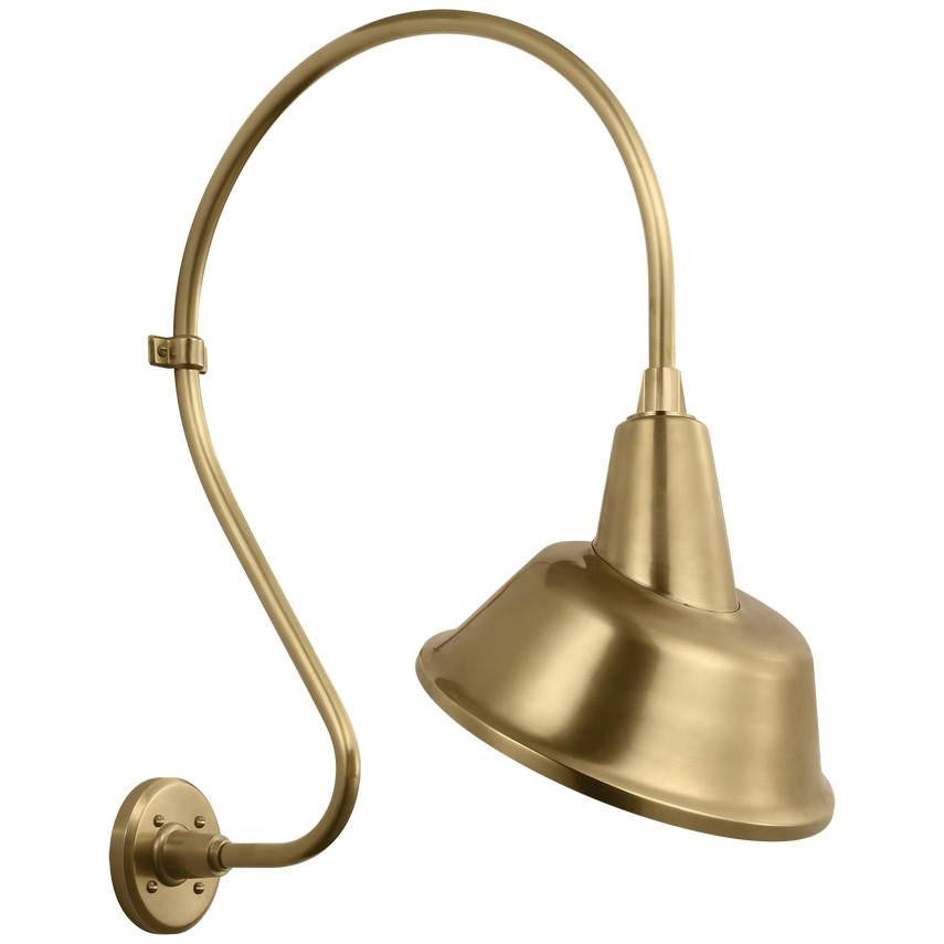 Visual Comfort Signature Academy Barn Light 18 Hand-Rubbed Antique Brass