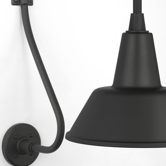 Visual Comfort Signature Academy Barn Light 18 Matte Black