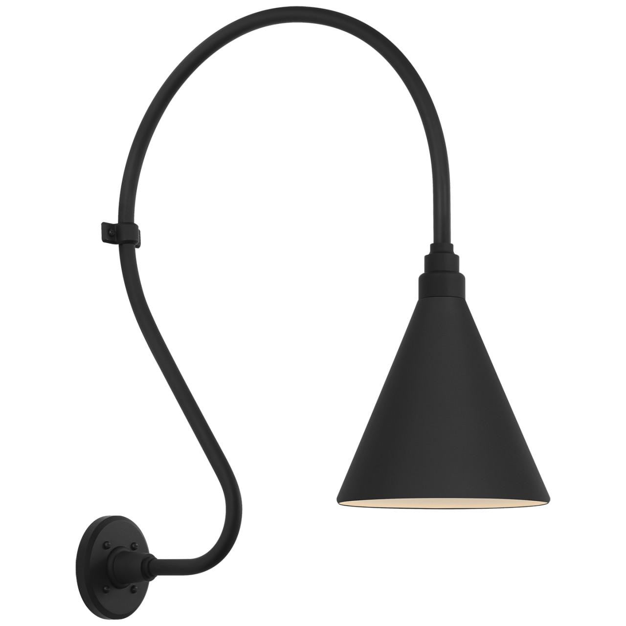 Visual Comfort Signature Academy Barn Light 18 Matte Black