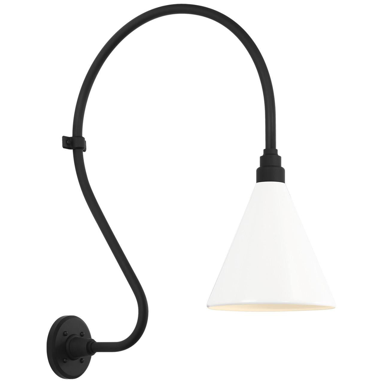 Visual Comfort Signature Academy Barn Light 18 Matte Black