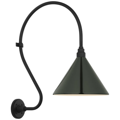Visual Comfort & Co. Signature Collection Academy 18" Larrabee Barn Light, Visual Comfort & Co. Signature Collection TOB 2805MBK/S11-G N2333