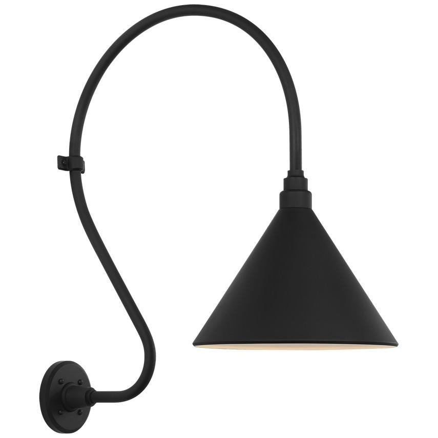 Visual Comfort Signature Academy Barn Light 18 Matte Black