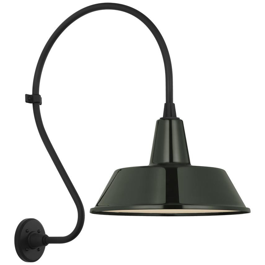 Visual Comfort Signature Academy Barn Light 18 Matte Black