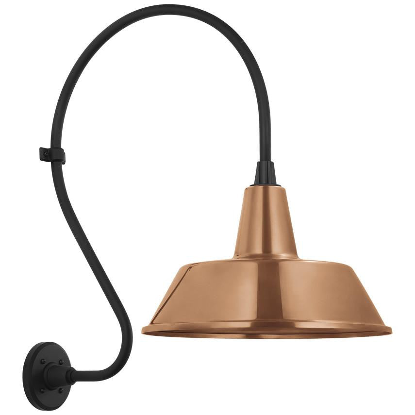 Visual Comfort Signature Academy Barn Light 18 Matte Black