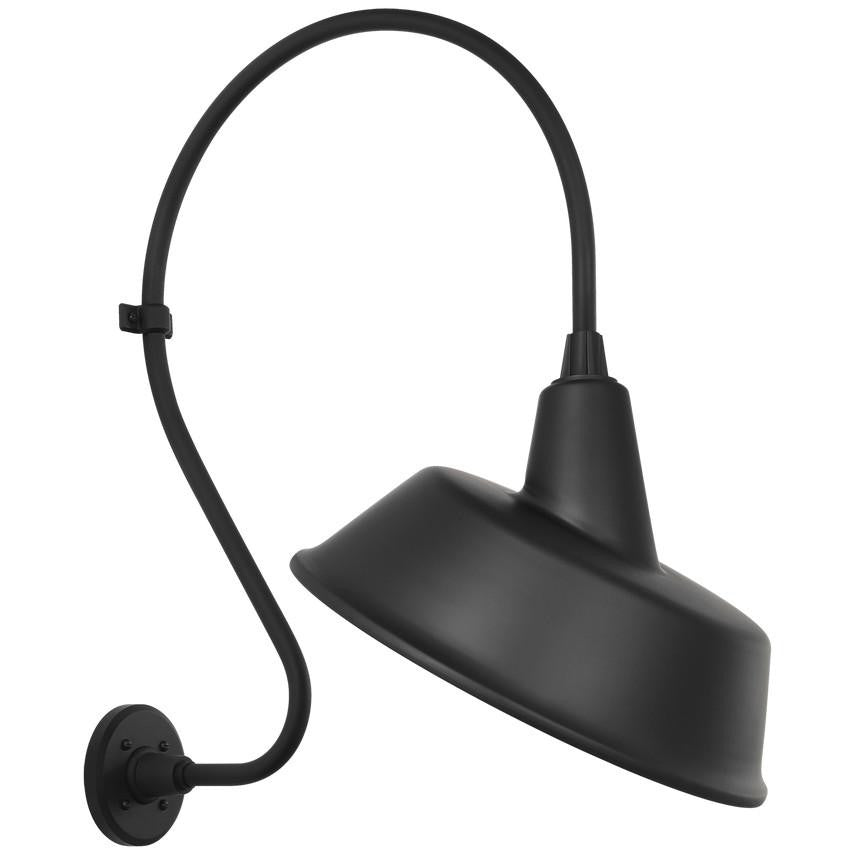 Visual Comfort Signature Academy Barn Light 18 Matte Black