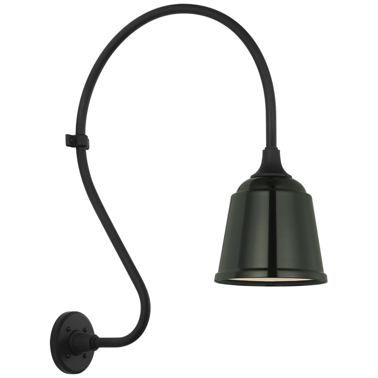 Visual Comfort Signature Academy Barn Light 18 Matte Black