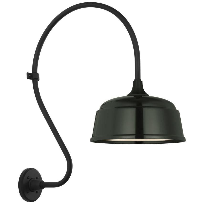 Visual Comfort & Co. Signature Collection Academy 18" Larrabee Barn Light, Visual Comfort & Co. Signature Collection TOB 2805MBK/S6-G N2500