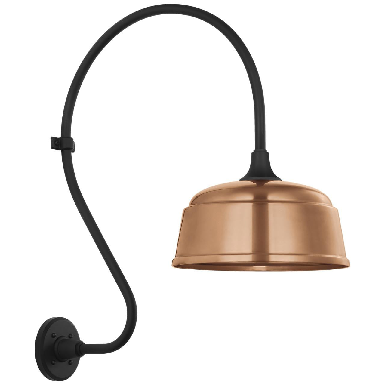 Visual Comfort & Co. Signature Collection Academy 18" Larrabee Barn Light, Visual Comfort & Co. Signature Collection TOB 2805MBK/S6-SC N232V