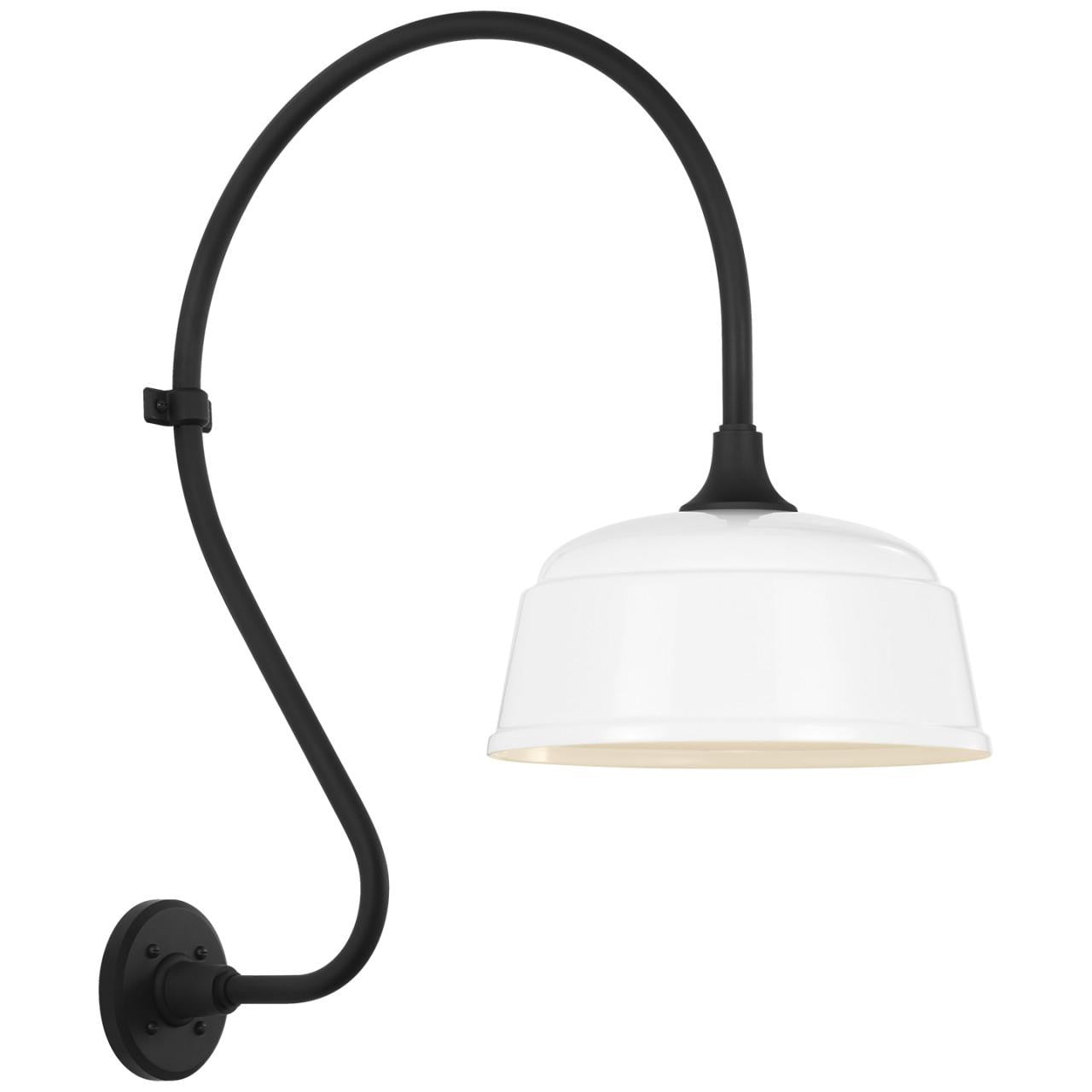 Visual Comfort Signature Academy Barn Light 18 Matte Black