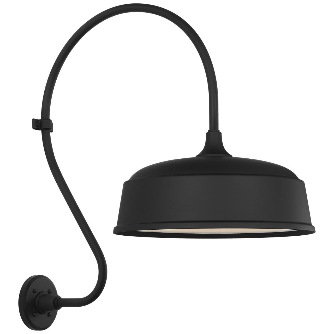 Visual Comfort Signature Academy Barn Light 18 Matte Black
