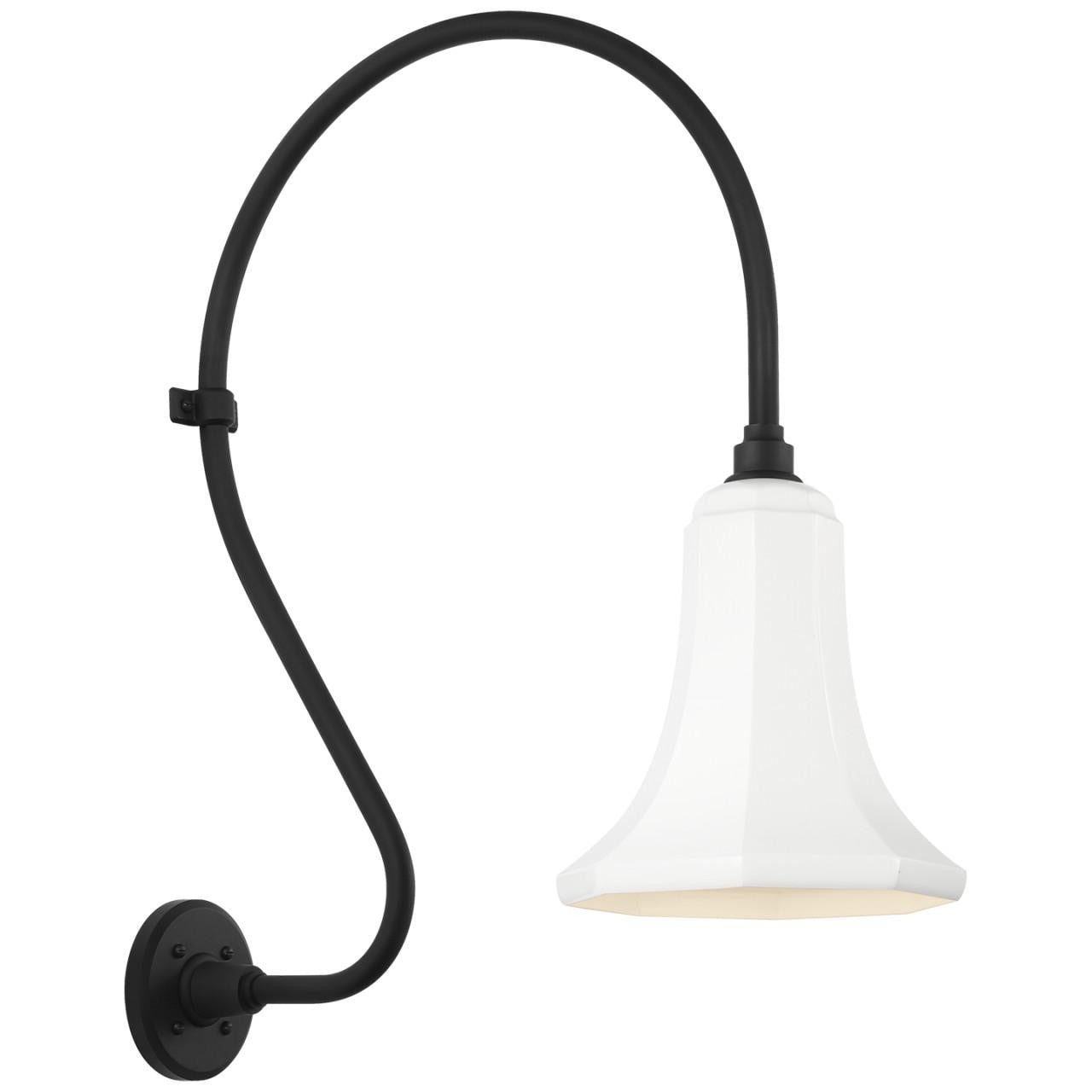 Visual Comfort Signature Academy Barn Light 18 Matte Black