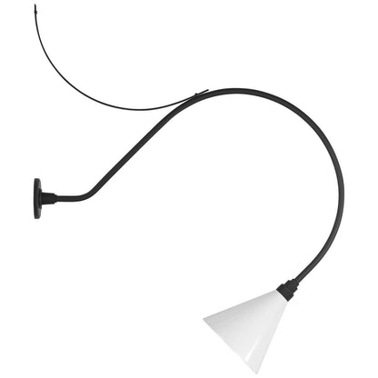 Visual Comfort & Co. Signature Collection Academy 36" Anchored Larrabee Barn Light, Visual Comfort & Co. Signature Collection TOB 2807MBK/S10-WHT N213R