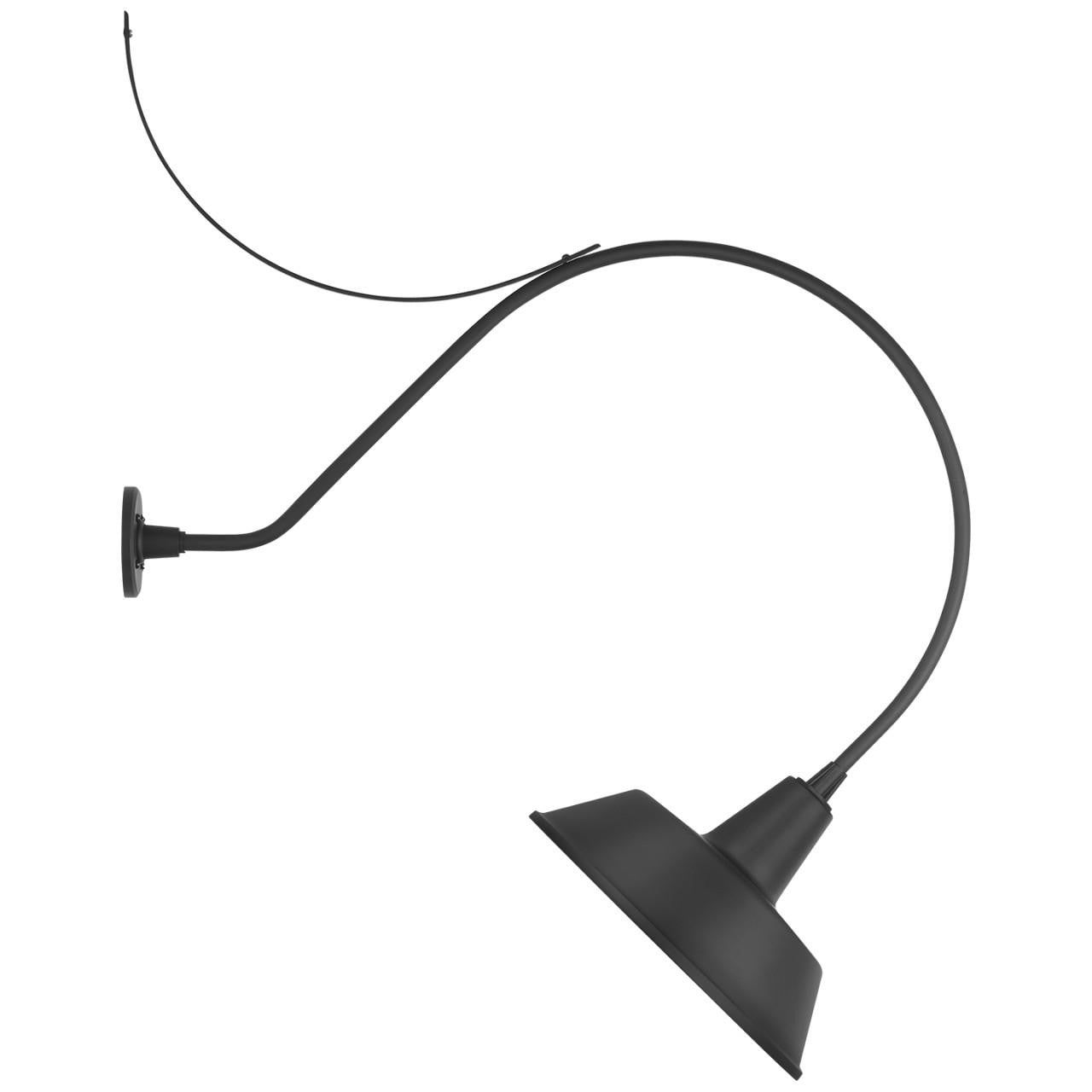 Visual Comfort & Co. Signature Collection Academy 36" Anchored Larrabee Barn Light, Visual Comfort & Co. Signature Collection TOB 2807MBK/S2-MBK N222Y