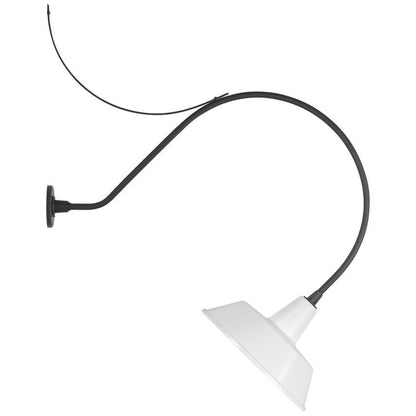 Visual Comfort & Co. Signature Collection Academy 36" Anchored Larrabee Barn Light, Visual Comfort & Co. Signature Collection TOB 2807MBK/S2-WHT N212A