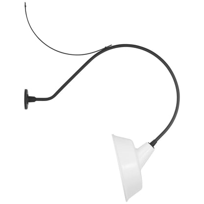 Visual Comfort & Co. Signature Collection Academy 36" Anchored Larrabee Barn Light, Visual Comfort & Co. Signature Collection TOB 2807MBK/S4-WHT N1Z62
