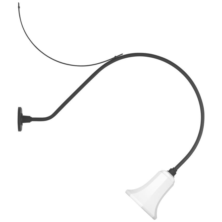 Visual Comfort & Co. Signature Collection Academy 36" Anchored Larrabee Barn Light, Visual Comfort & Co. Signature Collection TOB 2807MBK/S8-WHT N1Z69