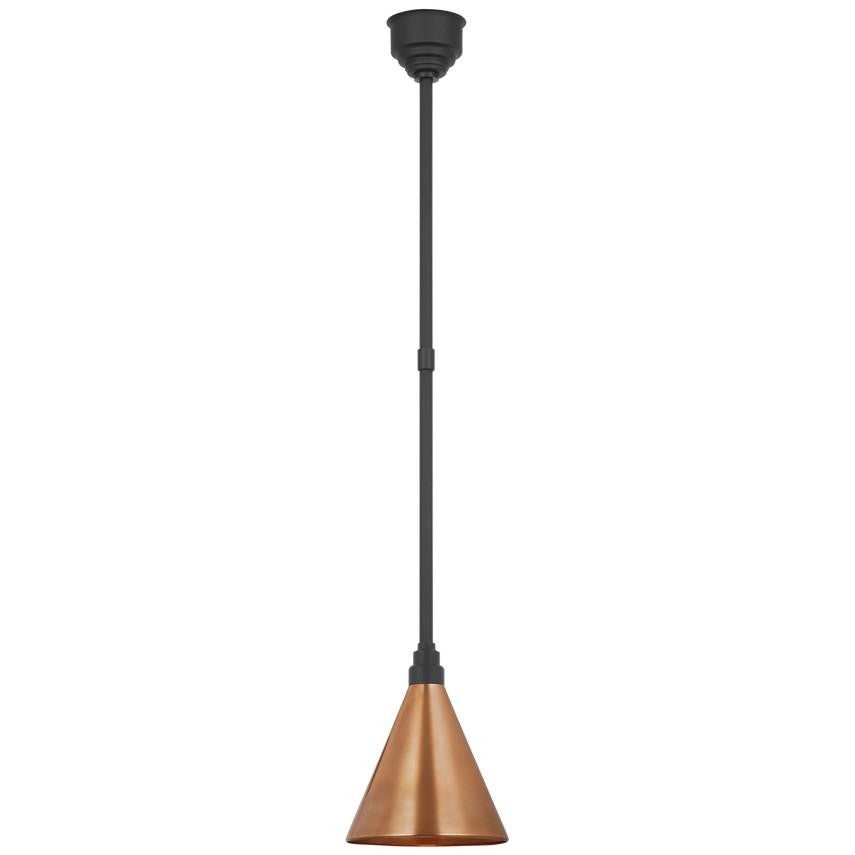 Visual Comfort Signature Academy Pendant 9 Matte Black