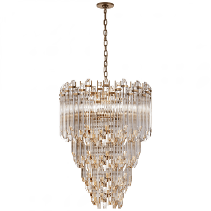 Visual Comfort Signature Adele Chandelier Polished Nickel with Clear Acrylic