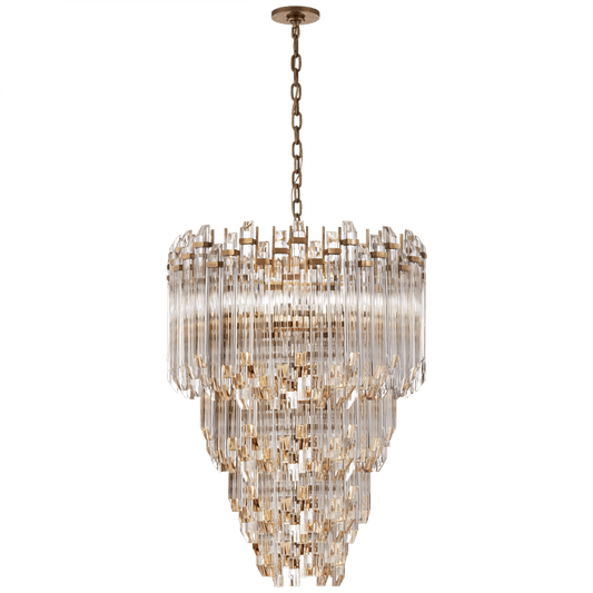 Visual Comfort Signature Adele Chandelier Polished Nickel with Clear Acrylic