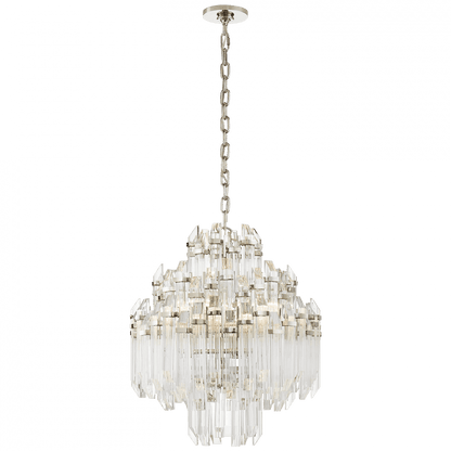 Visual Comfort Signature Adele Chandelier Polished Nickel with Clear Acrylic