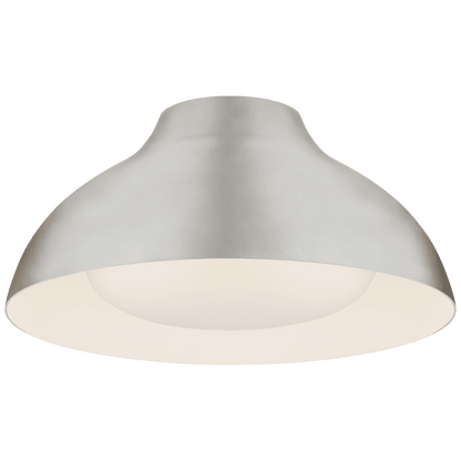 Visual Comfort Signature Agnes Flush Mount Burnished Silver Leaf