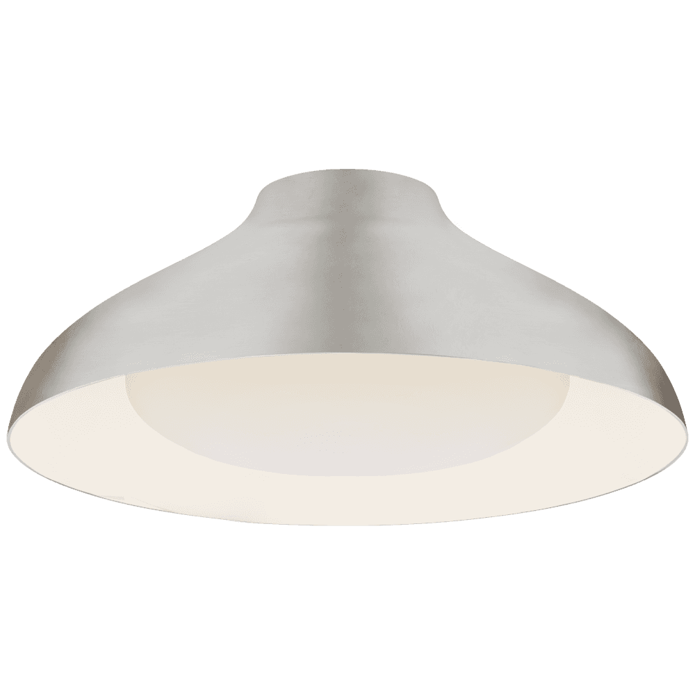 Visual Comfort Signature Agnes Flush Mount Burnished Silver Leaf